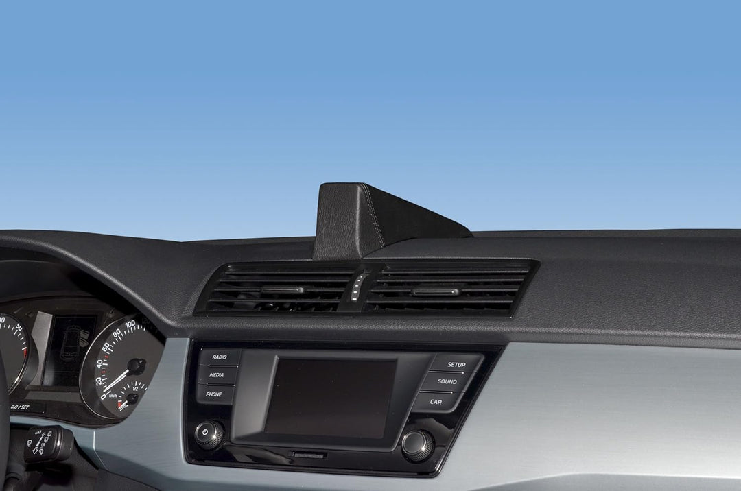 KUDA 5690 Halterung Echtleder schwarz für Skoda Fabia III ab 2014, 5690