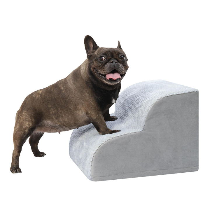 KSIIA Hundetreppe 2 Stufen, 30cm Hoch Haustiertreppe Hundetreppe für Kleine Hunde, Katzentreppe Hund
