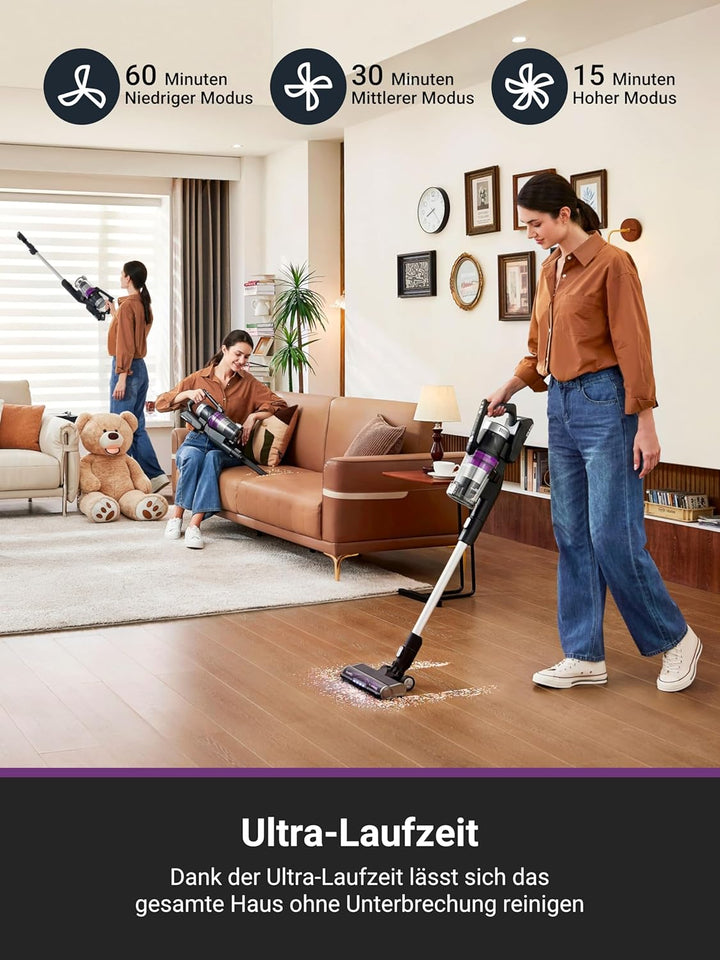 Eureka Stylus Elite Akku Staubsauger mit Absaugstation, 24000 Pa, Automatische Staubentleerung, 3L S