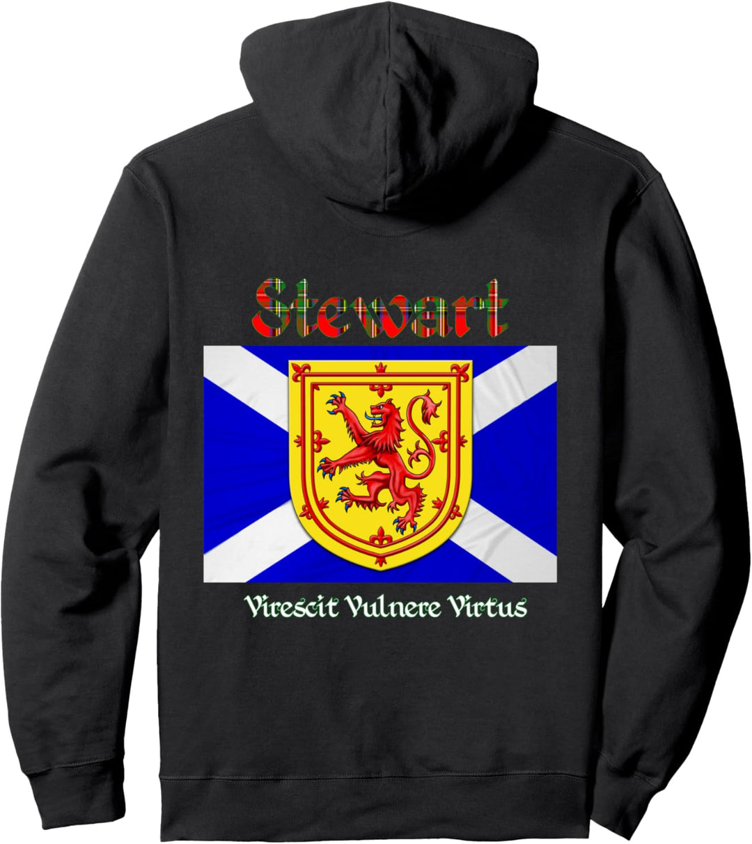 Stewart Flammen-schottische Clan Pullover Hoodie