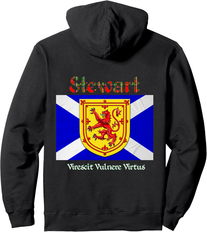 Stewart Flammen-schottische Clan Pullover Hoodie