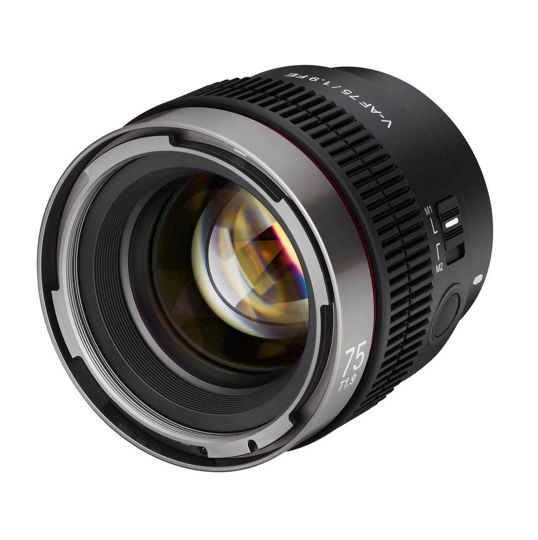 Samyang V-AF 75mm T1,9 FE für Sony E, Videoobjektiv, Auto Fokus Objektiv, Cine Lens 8K Unterstützung