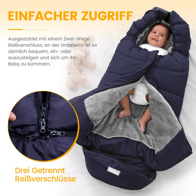 Orzbow Fusssack für Kinderwagen Buggy,Baby Fusssack Schlafsack,Babyfusssack für Babyschale,Winterfus