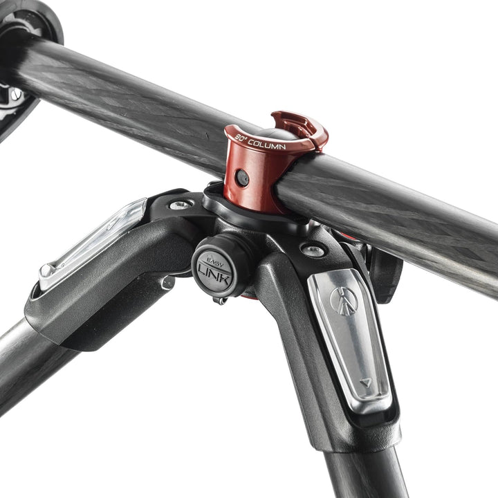 Manfrotto 055XPRO Carbon-Stativ mit 3 Segmenten – Leichtes Reise-Stativ für DSLR & spiegellose Kamer