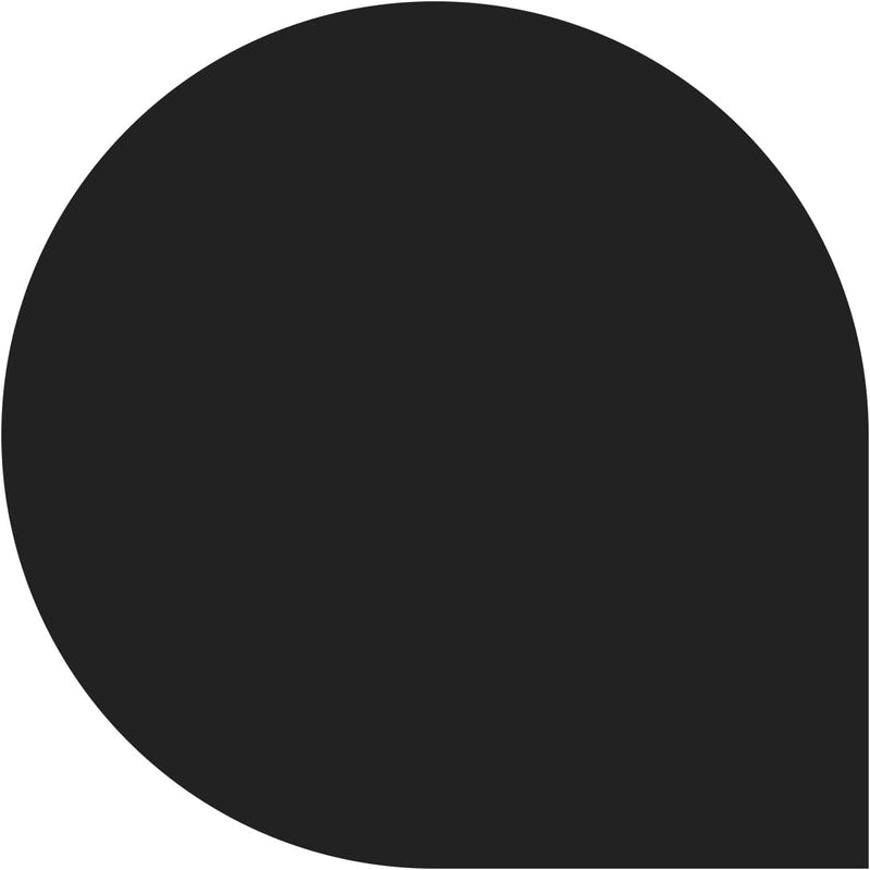 raik RA074-2B6-sw Raik Bodenplatte Tropfen schwarz pulverbeschichtet 1000 x 1000 mm