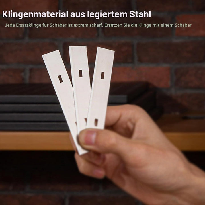 60 Stück Ersatzklinge Für Schaber 100mm, Klingen Für Farbschaber, Teppichschabe, Tapetenschaber, Tap