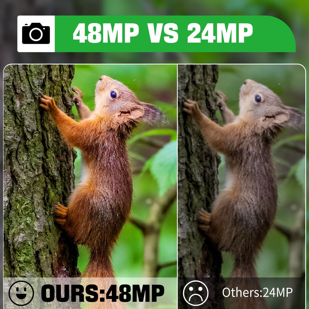 Coolifepro Wildkamera mit Handyübertragung App, 32MP Mini WLAN Wildkamera, 0,1 s Auslösegeschwindigk