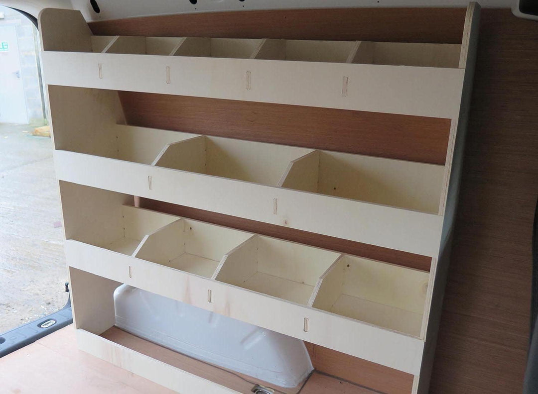 Vanify - Kompatibel mit Volkswagen Caddy L1 2003-20 Fahrzeugeinrichtung Fahrzeugregale, Fahrerseite