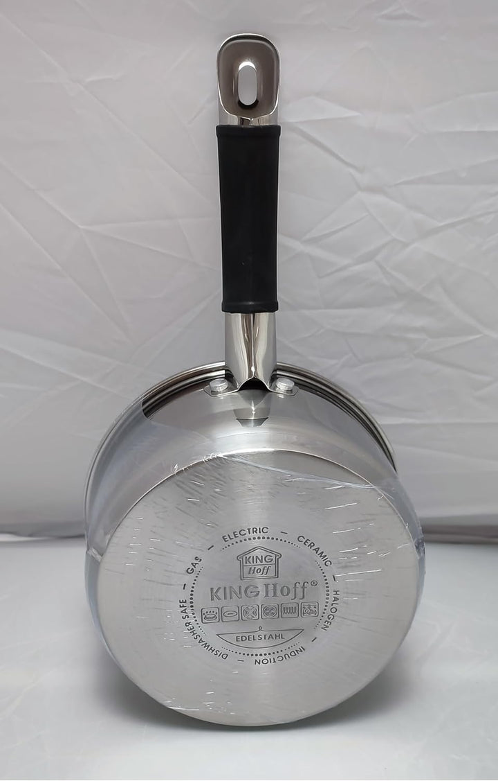 Kochtopf mit Deckel und Griff 2L 18cm KH-1256 Edelstahl 18 cm, 18 cm