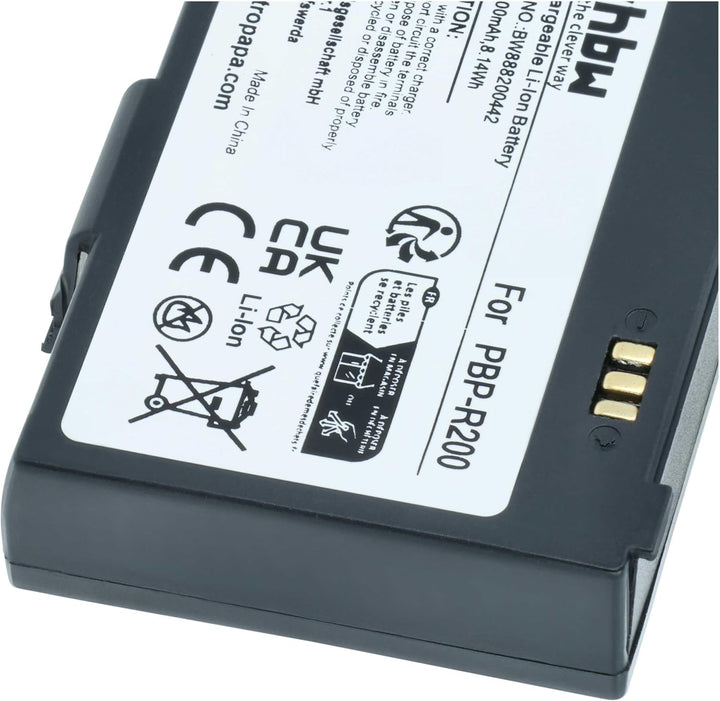 vhbw 1x Akku kompatibel mit Bixolon SPP-R300