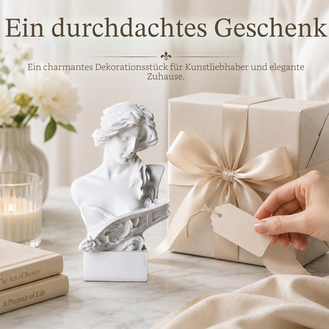 LCCCK 15.2 cm H Weiss Aphrodite Statue Skulptur, Harz Griechische Mythologie Büste Statue, für Koket