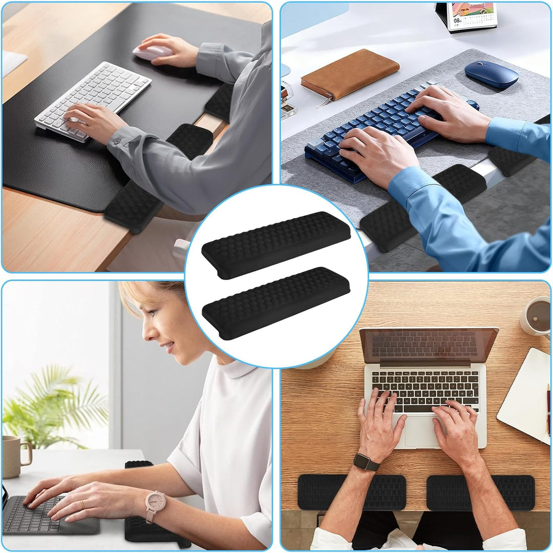2 Stück L-Förmige Ergonomische Handgelenk Ellenbogenkissen, 30x10cm Memoryfoam Schreibtisch Handball