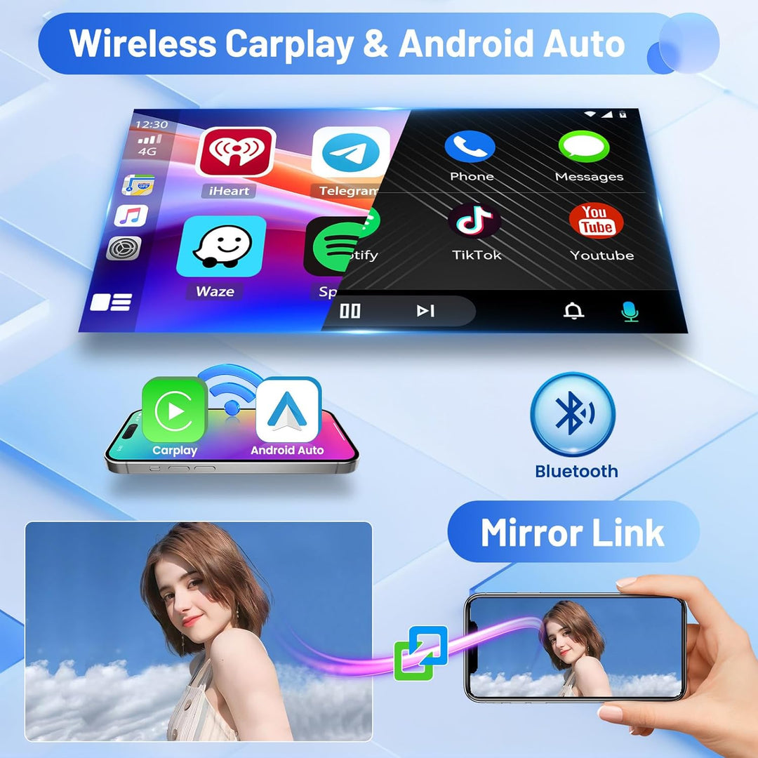 Inefala Android 15 Autoradio für Audi A4 S4 RS4 8E B6 B7 2000-2009 4+64G mit Wireless CarPlay Androi
