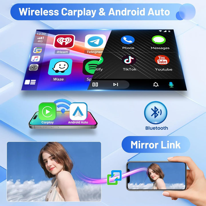Inefala Android 15 Autoradio für Renault Lodgy 2021, Dokker 2012-2020 4+64G mit Wireless CarPlay And