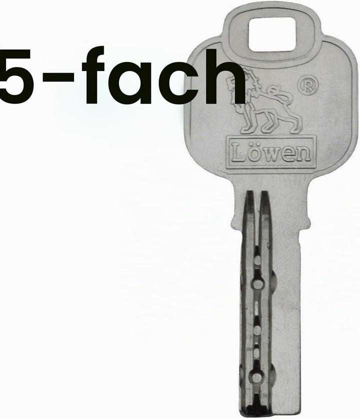 Halbzylinder verstellbar 40 mm 30/10 einzelschliessend inkl. 5 Schlüssel
