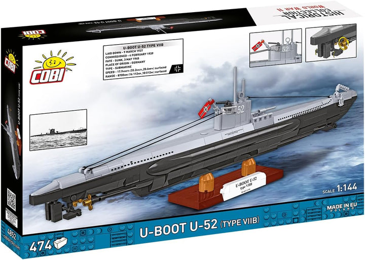 German Submarine Type VIIB (U-Boat U-52)