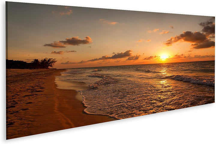 islandburner Bild auf Leinwand Strand Bei Sonnenuntergang Varadero Bilder Wandbilder Poster Leinwand