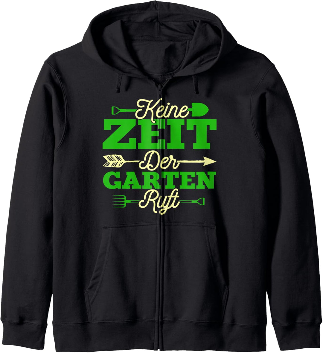 Der Garten ruft, lustiges Sprüche Hobbygärtner Motiv Kapuzenjacke