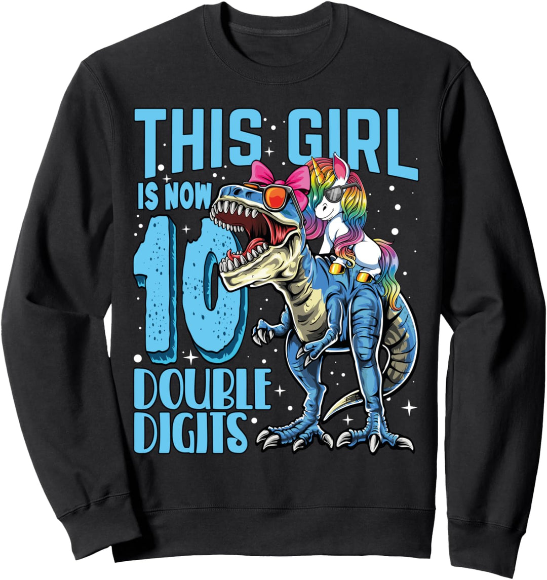 birthday girl shirt, This Girl Is Now 10 Double Digits Sweatshirt