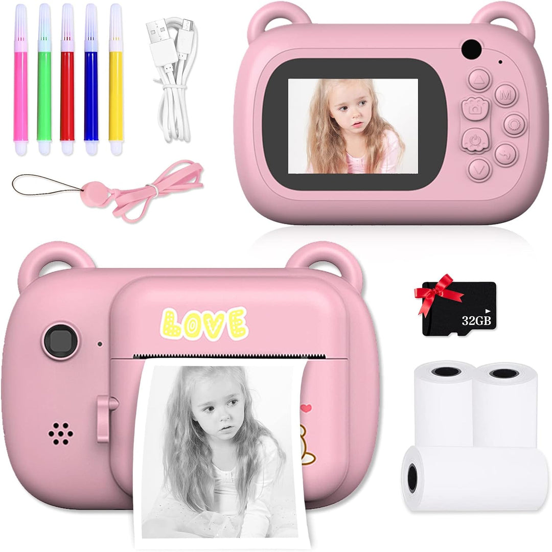 SUPBRO Kinderkamera, Kamera für Kinder, Digitale Kinderkameras mit 2,4-Zoll-Bildschirm 1080P HD-Kame