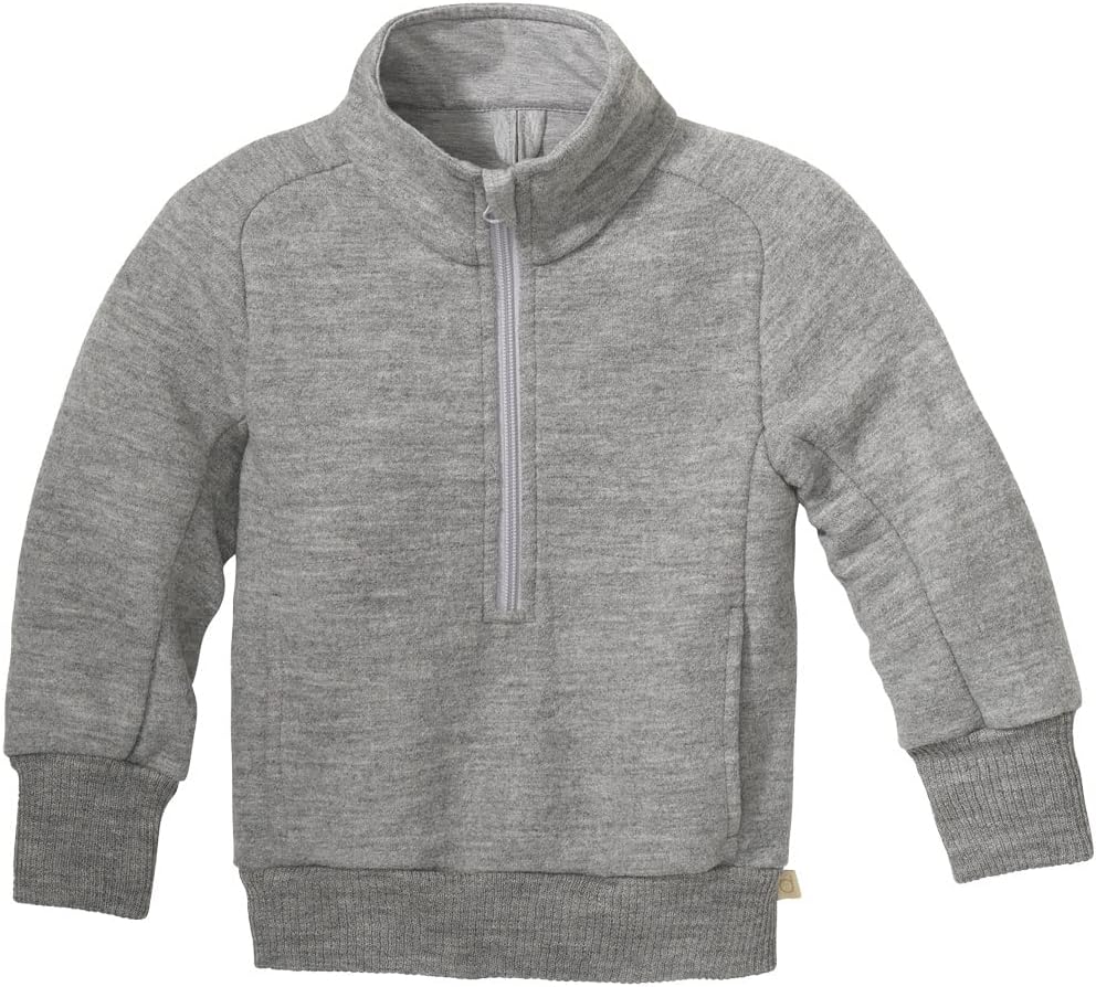 Disana Troyer, Leichter Sweater mit Reissverschluss | 100% Bio-Merinowolle GOTS, IVN Best | Baby Kle