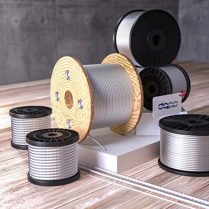 20 m Drahtseil 5mm TOP ARTIKEL 6x19 Stahlseil verzinkt Drahtseil Seil Stahl Draht Forstseil Windense