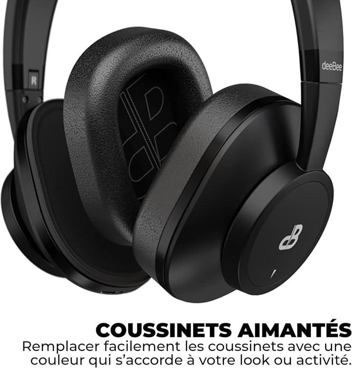 DeeBee Pulse Bluetooth-Kopfhörer mit ANC, 40 Stunden Akkulaufzeit, 40-mm-Treiber, Touch-Steuerung, S