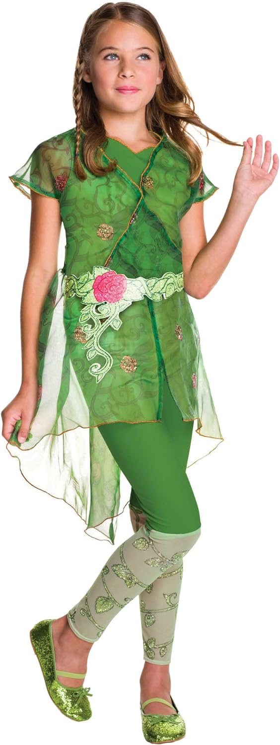 Rubie's 3620715 - DC Super Hero Girls Poison Ivy Deluxe Kinderkostüm, Grün, S