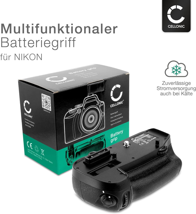 CELLONIC® Batteriegriff MB-D15 für Nikon D7100, D7200 Akkugriff für EN-EL15 Battery Grip - Kamera Ho