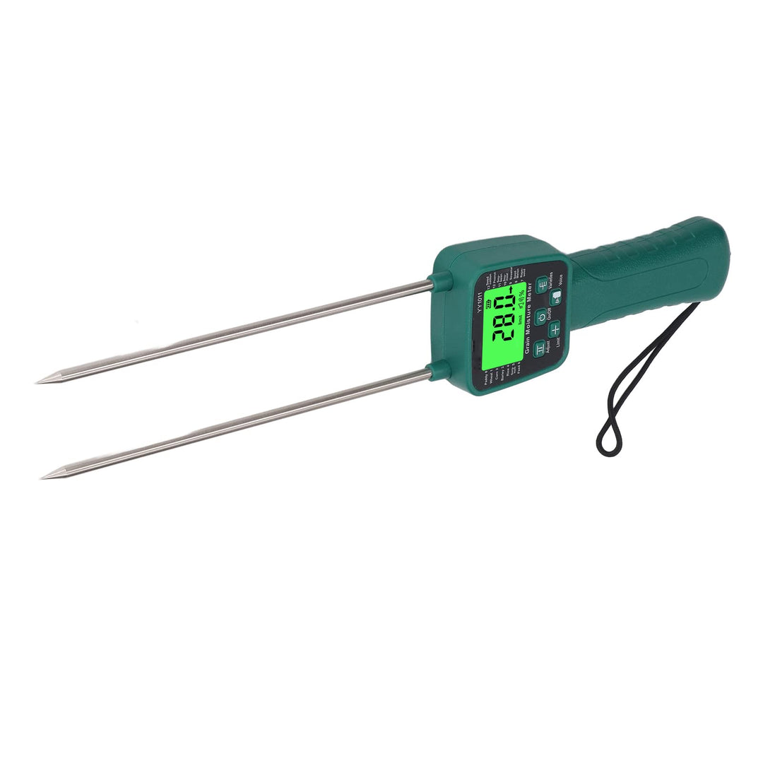 Heu-Feuchtigkeitsmesser, Klares LCD-Display, Tragbarer Heu-Feuchtigkeitstester mit Sprachübertragung