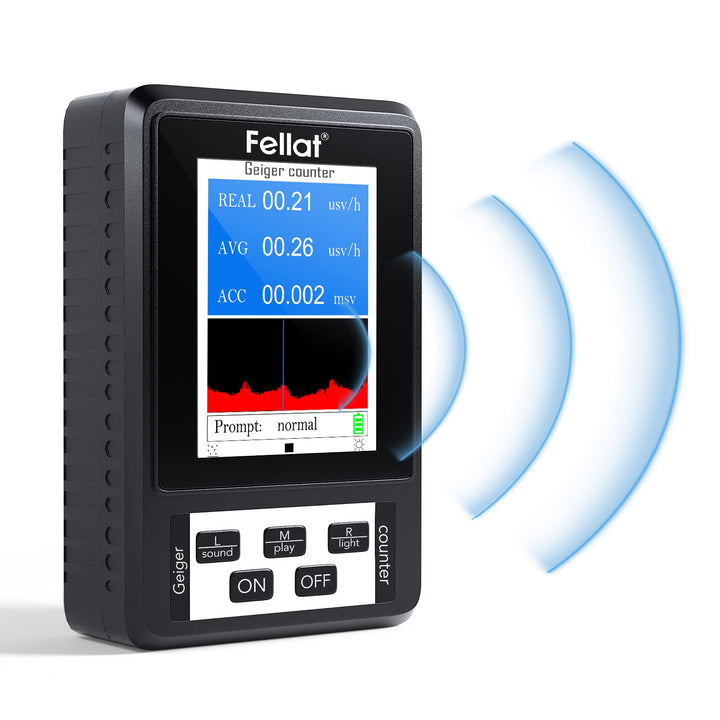 Geigerzähler, FELLAT Nuklear Strahlungsdetektor Dosimeter zur Messung, Beta Gamma Röntgen-Tester, Pr