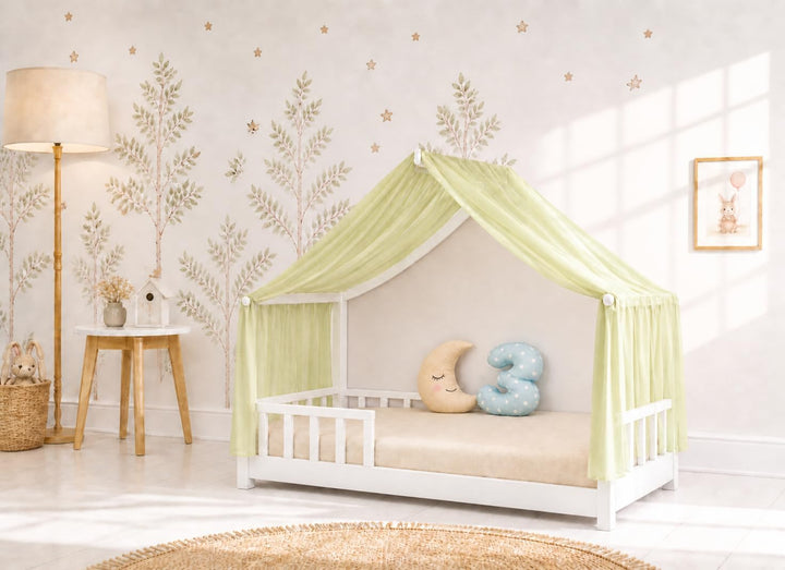 YellowNest Hausbett Himmel aus 100% Polyester – Einzelstück - Atmungsaktiv und trapazierfähig – Bett