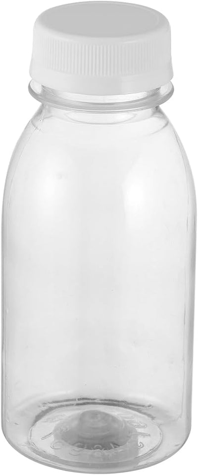 Cabilock 10 Stück 250 ml Milch Flaschen mit Lidsjugs, transparente Töpfe, Saftflaschen aus Kunststof