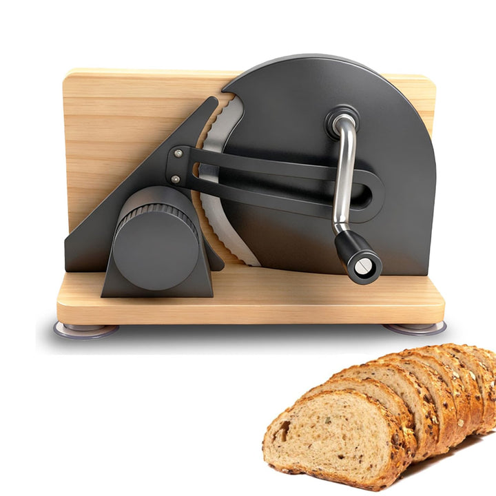 Brotschneidemaschine,Brotschneidemaschine Manuell,Edelstahl 304, Allesschneider Mit Skala,Einstellba