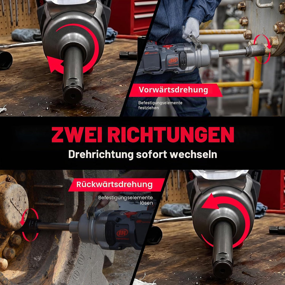 Ingersoll Rand W9691-1" 20V Schlagschrauber für schwere Arbeiten, Schwerlast Schlagschrauber mit lan
