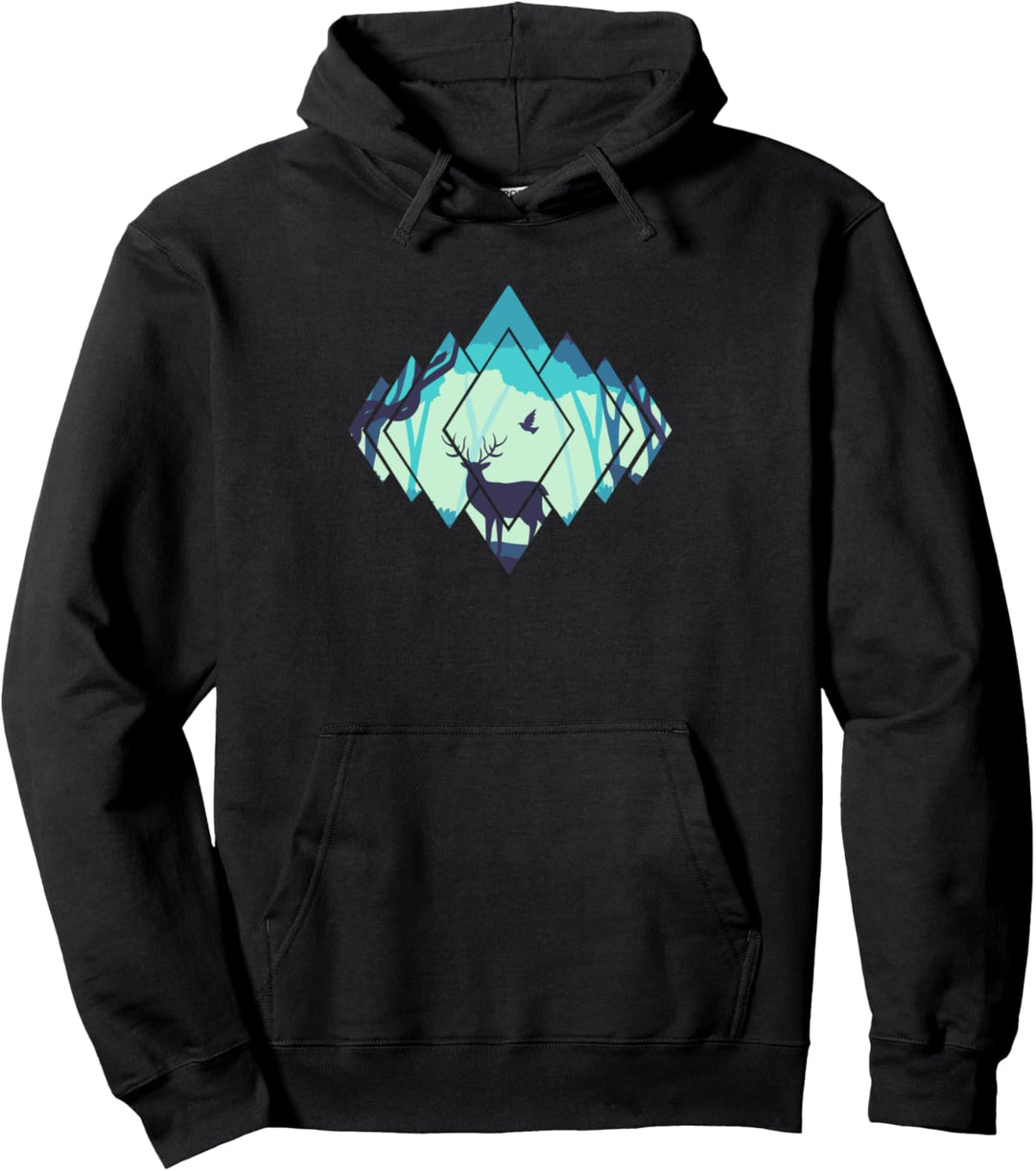 Outdoor Wald Bäume Natur Tiere Pullover Hoodie