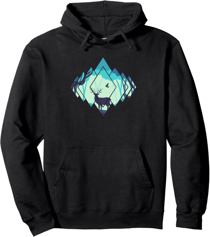 Outdoor Wald Bäume Natur Tiere Pullover Hoodie