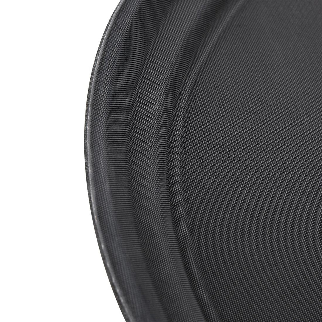 Olympia Kristallon Oval Anti-Rutsch Serviertablett, Schwarz: 685(B)x560(T)mm, Polypropylen Kunststof
