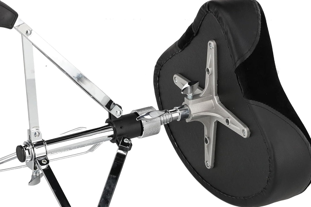 GEWA pure Schlagzeughocker Sattelsitz DT-550, höhenverstellbar, doppelstrebig, 43 cm/69 cm Sattelsit