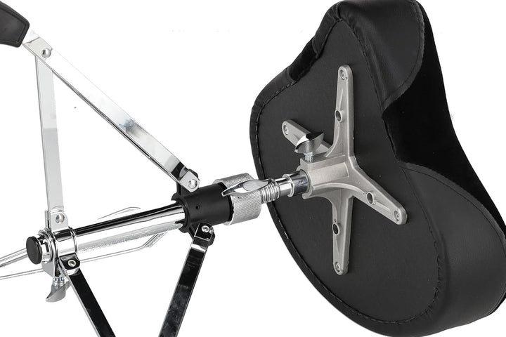 GEWA pure Schlagzeughocker Sattelsitz DT-550, höhenverstellbar, doppelstrebig, 43 cm/69 cm Sattelsit
