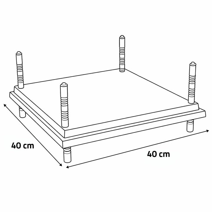 Waermeplatte fuer 30-35 Kueken, 40x40cm