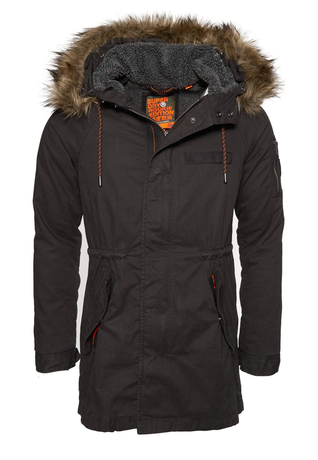 Superdry Herren Mountain Rookie Aviator Parka M Ofen Schwarz, M Ofen Schwarz