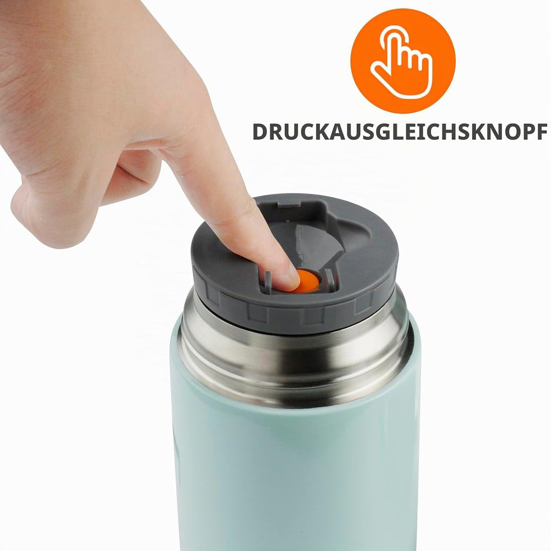 Thermobehälter für Essen 650ml, Edelstahl Warmhaltebehälter Speisegefäss, Lunchbox, Suppenbehälter A