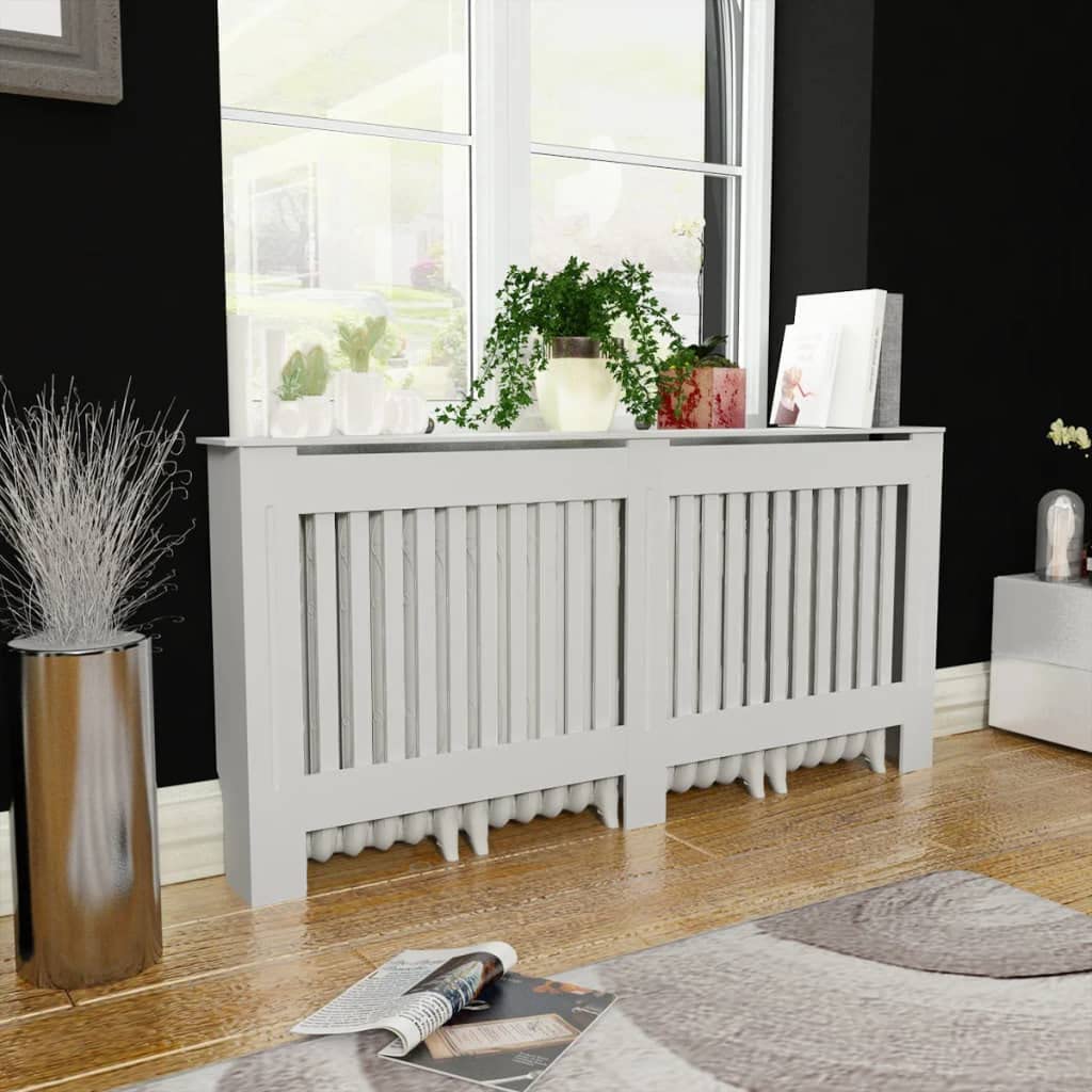 puraday Wohnzimmer Heizkörper Verkleidung Abdeckung 172x19x81.5 cm MDF Heizkörperverkleidung Dekorat