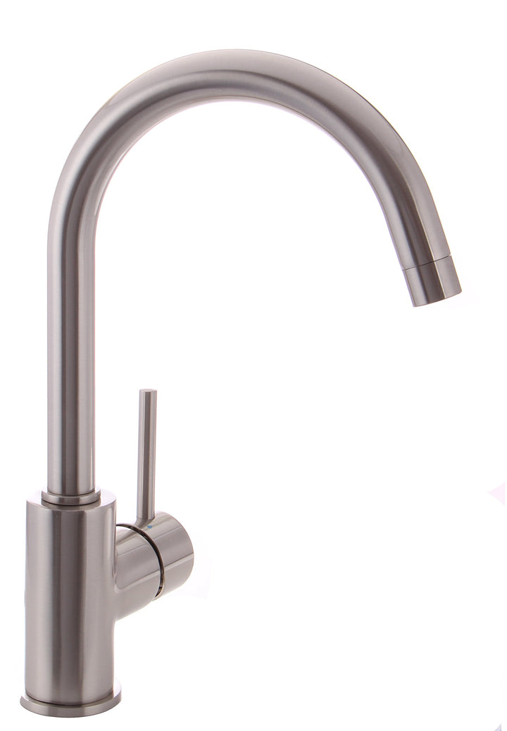 Grünblatt Niederdruck Küchenarmaturen Einhebelmischer Wasserhahn (3-Nickel-genürstet), 3-nickel-genü