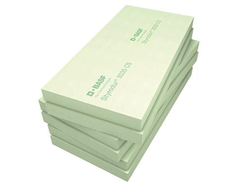 Polystyrol-Hartschaumpl. XPS Styrodur 3035 CS glatt 1.265 x 615 (1250 x 600) Falz (80 mm, 1)
