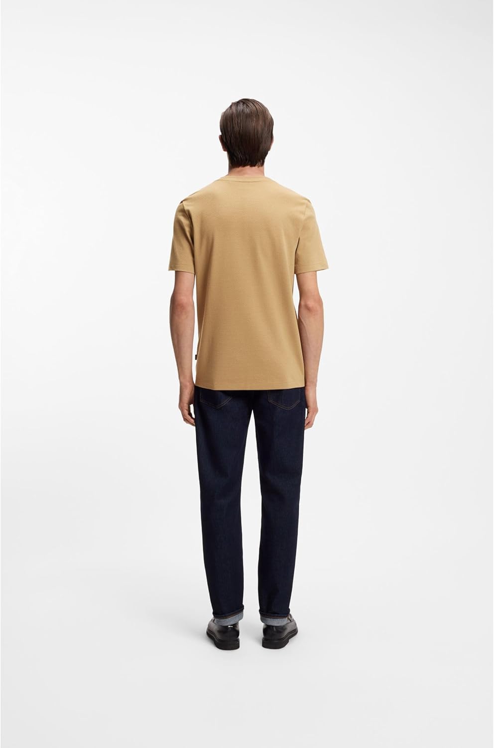 BOSS Herren Plain Short Sleeve Crewneck T-Shirt T-Shirt (1er Pack) XS Mittel Beige260, XS Mittel Bei