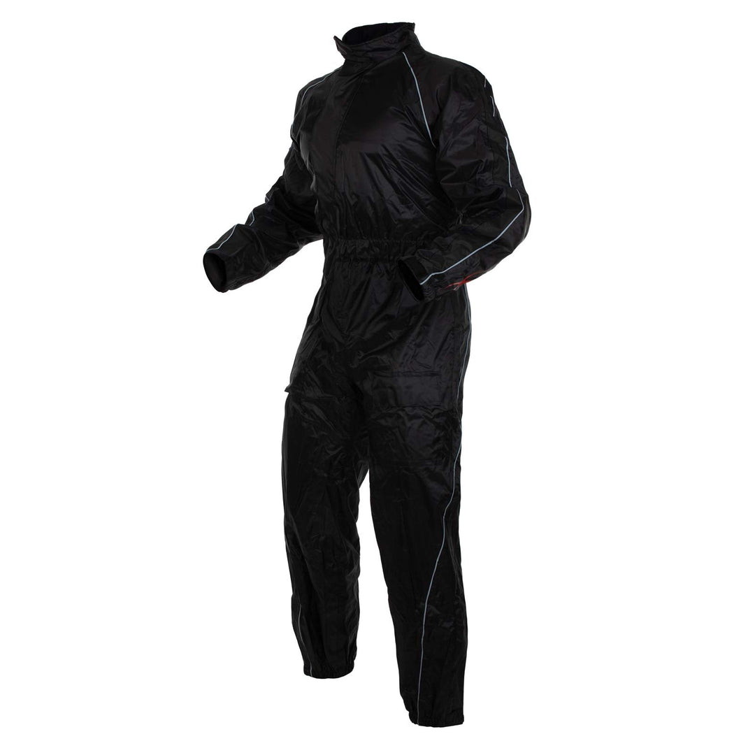 A-Pro Regenkombi Wasserdicht Motorrad Regenhose Regenjacke Regenanzug Schwarz XL XL Schwarz, XL Schw