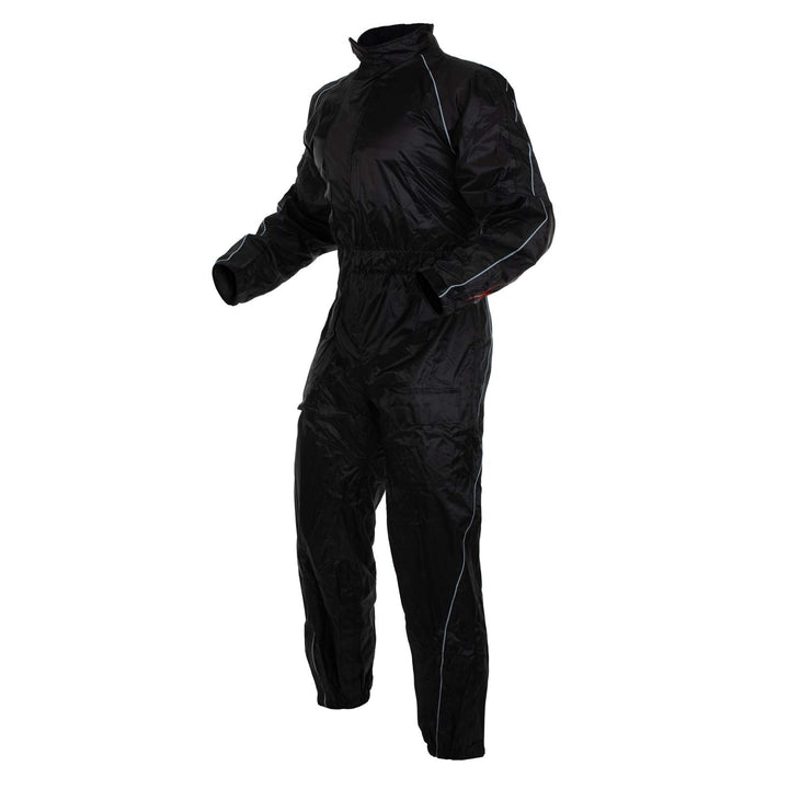 A-Pro Regenkombi Wasserdicht Motorrad Regenhose Regenjacke Regenanzug Schwarz XL XL Schwarz, XL Schw