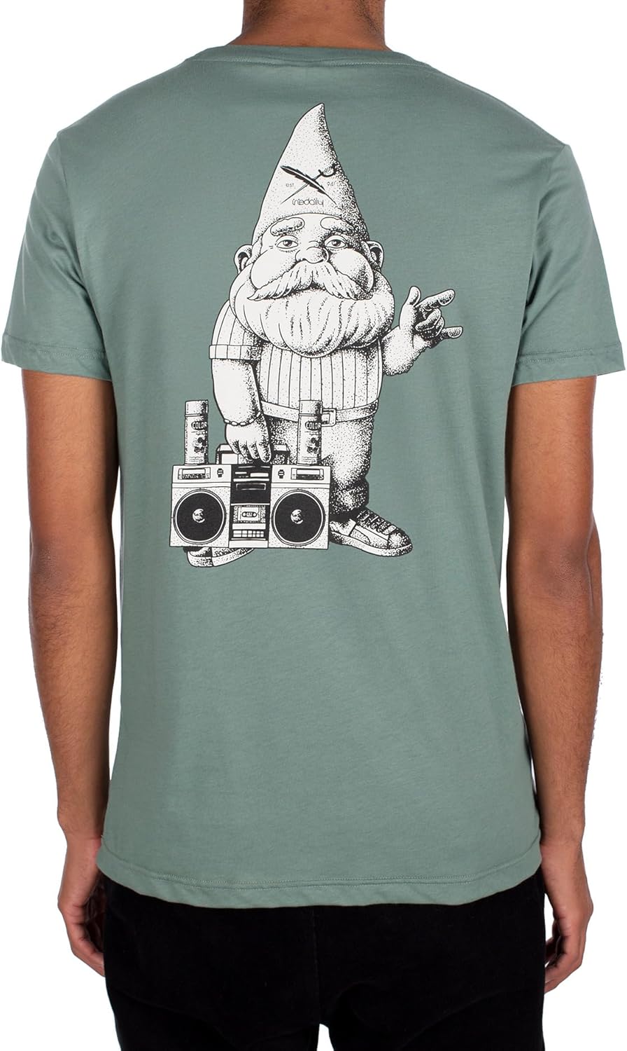 IRIEDAILY T-Shirt Garden GNOME, Bio-Baumwolle, Jungle Green
